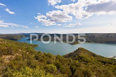 The Krka river, Croatia Stock Photos