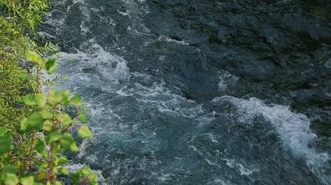 Krka river flow Stock-Footage 46046834