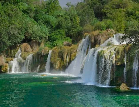 Krka River Waterfall Stock Photos