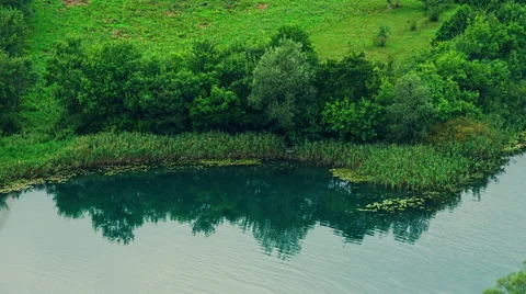 Krka riverside Stock Footage 41718479