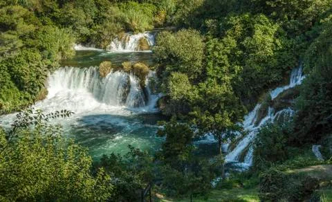 Krka waterfall Stock Photos
