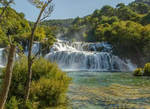 Krka waterfall Stock Photos
