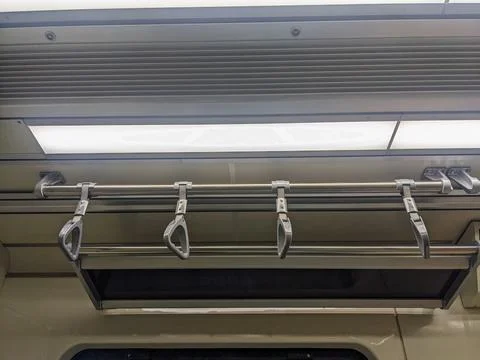 KRL train handrails Stock Photos