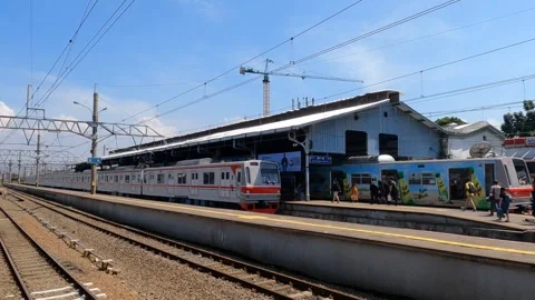 KRL Train Station Stock Footage 258882497
