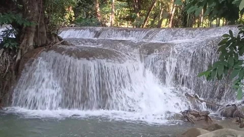 KroengKrawiaWaterfall07 Stock Footage 322052057
