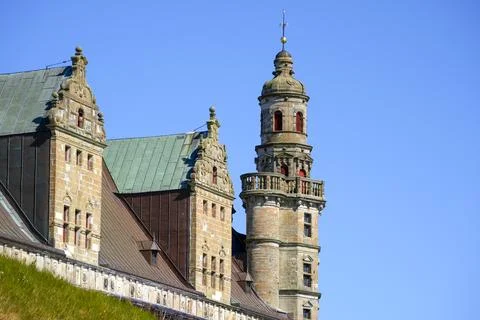 Kromborg castle know as hamlet shakespeare legend fortress Stock Photos