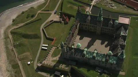 Kronborg Castle, Helsingør, Denmark Stock Footage 22034369