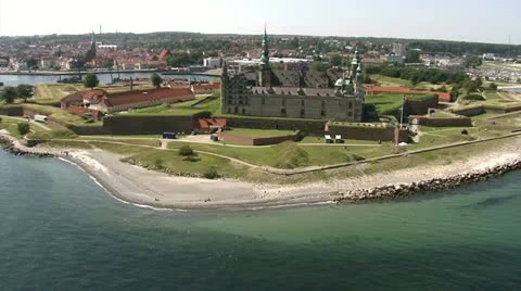 Kronborg Castle, Helsingør, Denmark Stock Footage 22034371