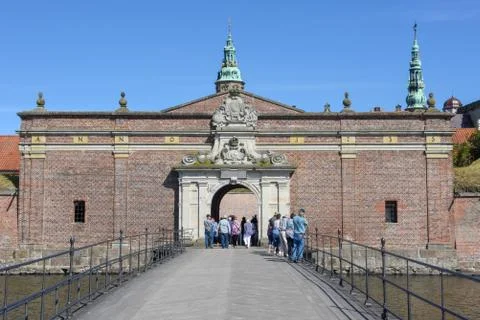 Kronborg castle at Helsingor on Denmark Stock Photos