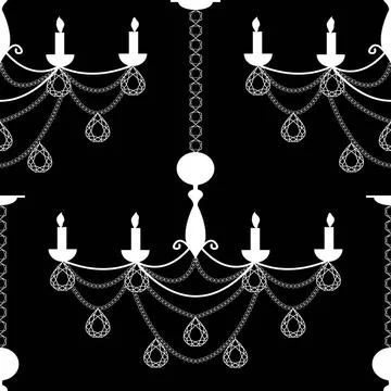 Kronleuchter seamless pattern with lusters Copyright: xZoonar.com/angetax ... Stock Photos