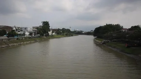 Krueng Aceh River Video stock 280417100