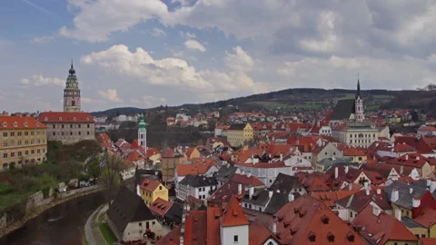 Krumlov town in Czech Republic #6 Stock Footage 88928632