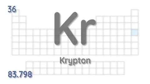 Krypton chemical element  physics and chemistry illustration backdrop イラスト素材