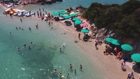 Ksamil Islands - Beach (Close Up) Stock Footage 159373285