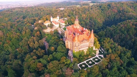 Książ Castle Stock Footage 122336680