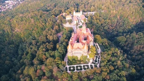 Książ Castle Video stock 122336876