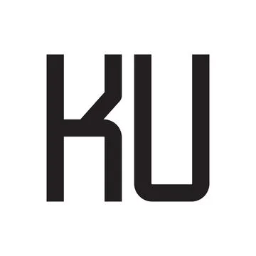 Ku initial letter vector logo icon Ilustração Stock