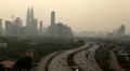 Kuala Lumpur 002 Skyline, Highway to Petronas Twin Towers, Business Center HD Footage