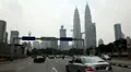 Kuala Lumpur 005b City Center, view to Petronas Twin Towers, Business Center HD Footage