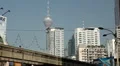 Kuala Lumpur 006 Kuala Lumpur Monorail, view to Kuala Lumpur Tower, Menara Tower HD Footage