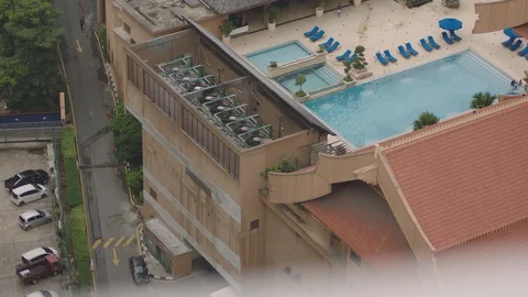 Kuala Lumpur, Cityscape, Construction, Malaysia, Swimming Pool Stock Footage 98564673