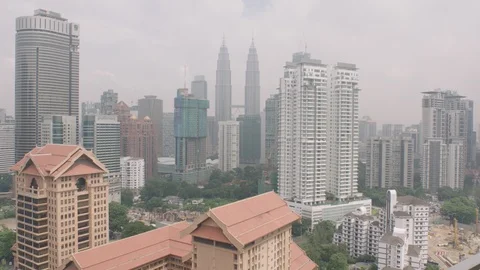 Kuala Lumpur, Cityscape, Construction, Malaysia Stock Footage 98567341
