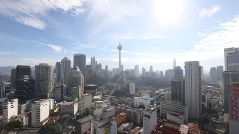 Kuala Lumpur Cityscape Stock Footage