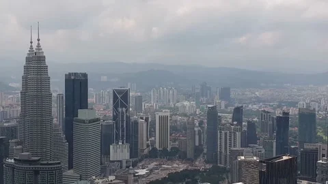Kuala Lumpur cityscape Video stock 135787543