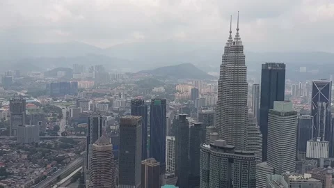 Kuala Lumpur cityscape Stock Footage 135787545