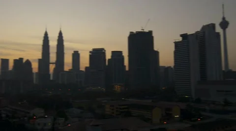 Kuala Lumpur Cityscape, Pan Left Video stock 47754261