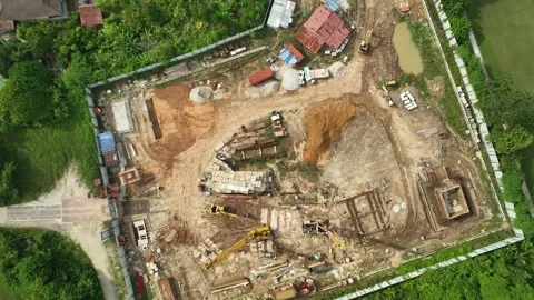 Kuala Lumpur construction update Stock Footage 313440700