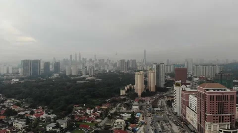 Kuala Lumpur from a distance Stock-Footage 145045865