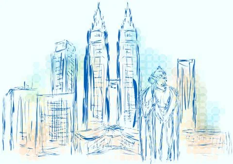 Kuala lumpur Stock Illustration