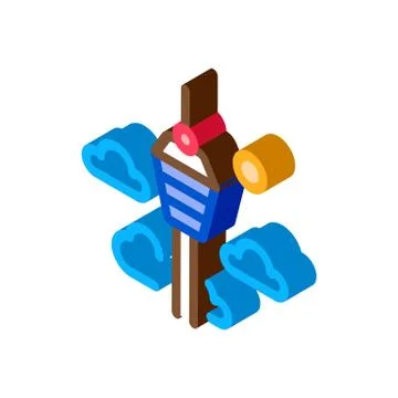 Kuala lumpur isometric icon vector illustration Stock Illustration