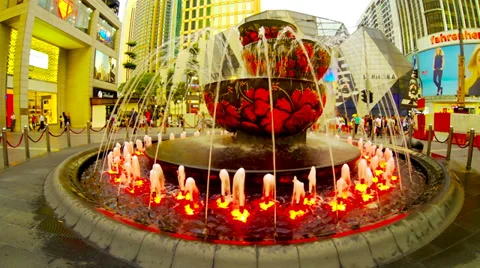 Midvalley Mall, Kuala Lumpur Beautiful water fountain art, ever so  welcoming.