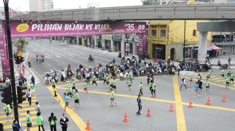 Kuala Lumpur Marathon Video stock 42910227