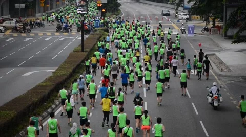 Kuala Lumpur Marathon 库存影片 42910287