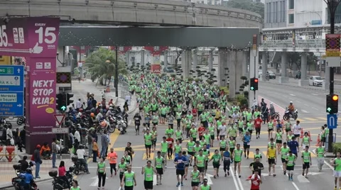 Kuala Lumpur Marathon 库存影片 42910345