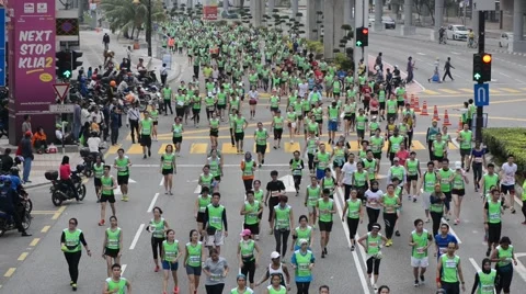 Kuala Lumpur Marathon 库存影片 42910366
