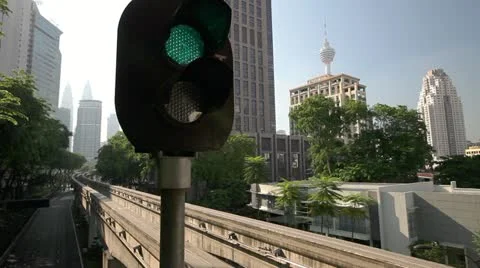 Kuala Lumpur Monorail Video stock 11131291