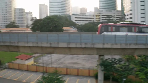 KUALA LUMPUR MONORAIL TRAIN 库存影片 123961567