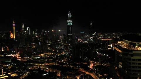 Kuala Lumpur at Night Video stock 144886324