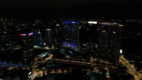 Kuala Lumpur at Night Stock Footage 144886561