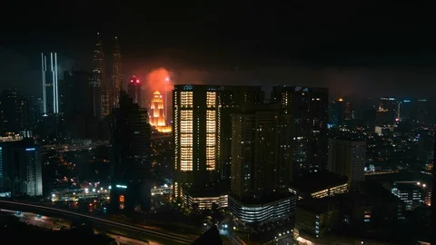 Kuala Lumpur night timelapse Stock Footage 100281133