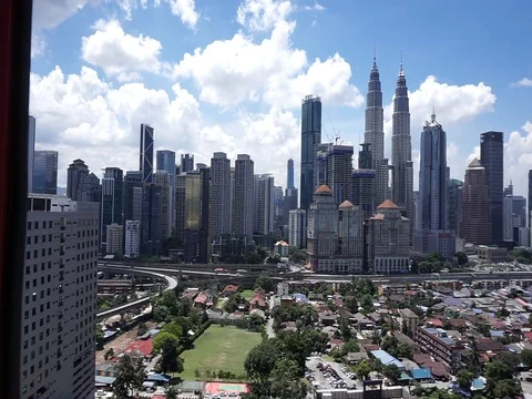 Kuala Lumpur Skyline Stock Footage 87582284
