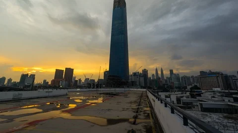 Kuala Lumpur skyline Video stock 89779206