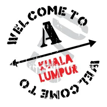 Kuala Lumpur stamp Stock Illustration