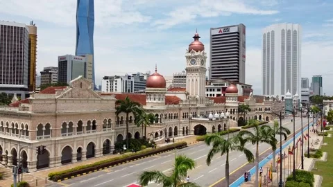 Kuala Lumpur Sultan Abdul Samad Building 스톡 동영상 248150674