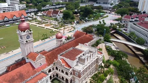 Kuala Lumpur Sultan Abdul Samad Building 스톡 동영상 248150812