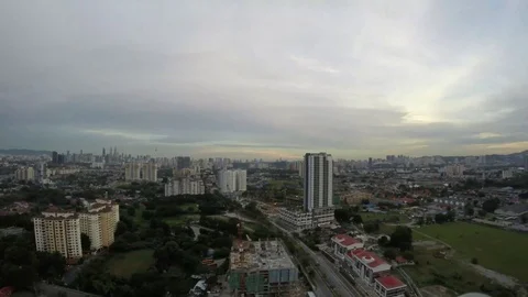 Kuala Lumpur sunset Stock Footage 78852784